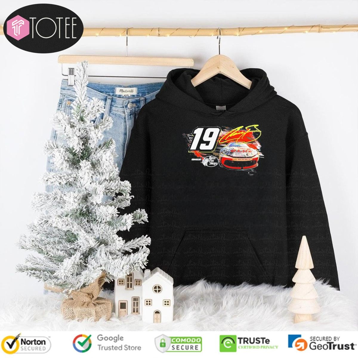 Chase Briscoe 19 Nascar Bass Pro Shops Car Signature T-shirt