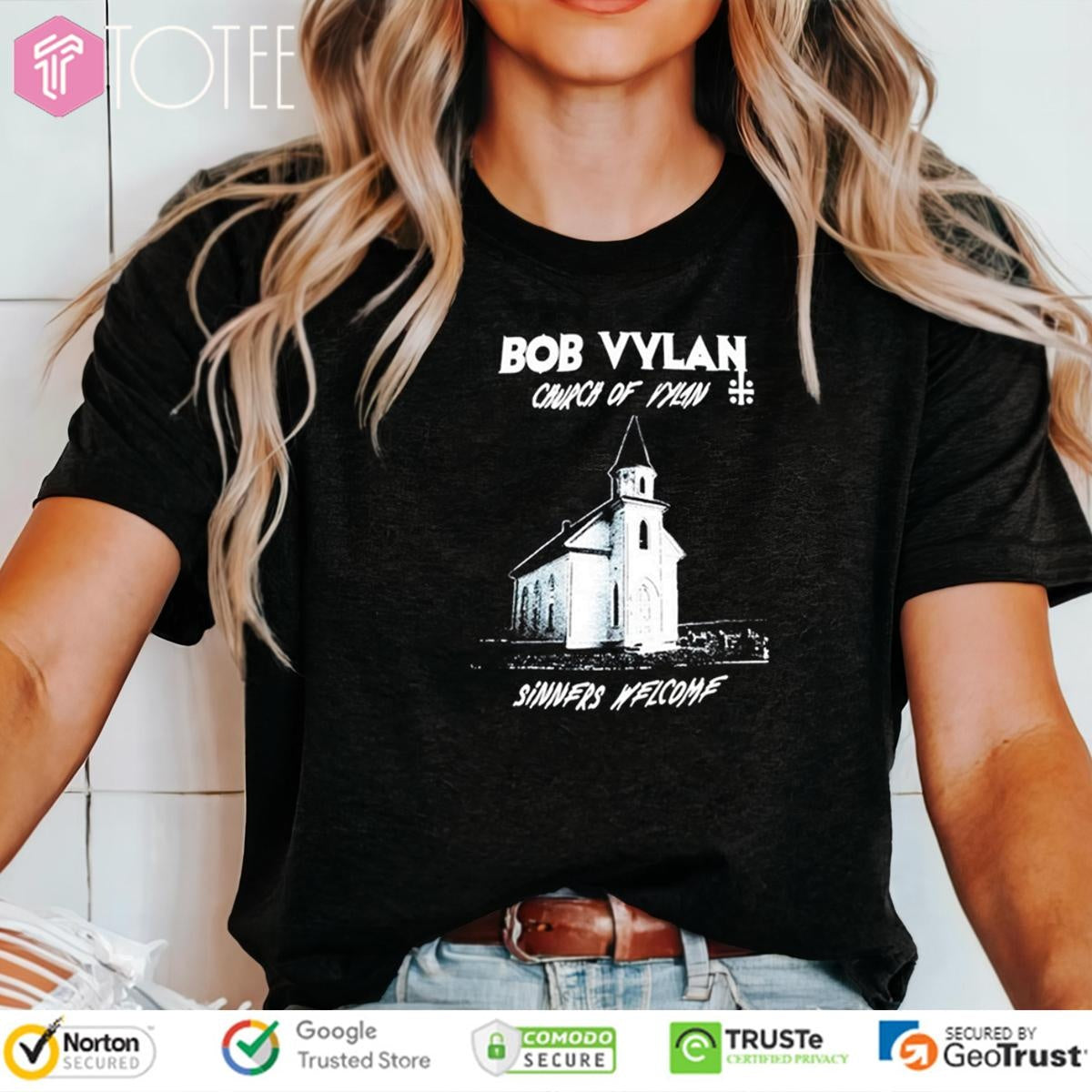 Church Of Vylan Sinner Welcome Bob Vylan Band T-shirt