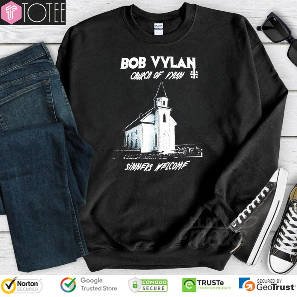 Church Of Vylan Sinner Welcome Bob Vylan Band T-shirt