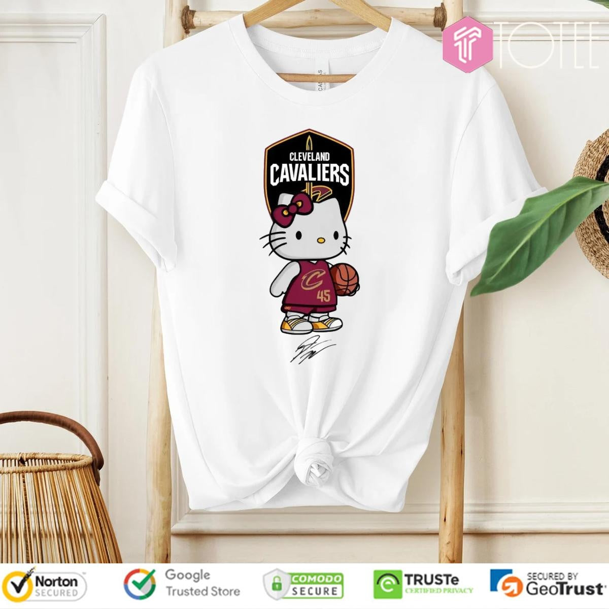 Cleveland Cavaliers Donovan Mitchell Hello Kitty Signatures T-shirt