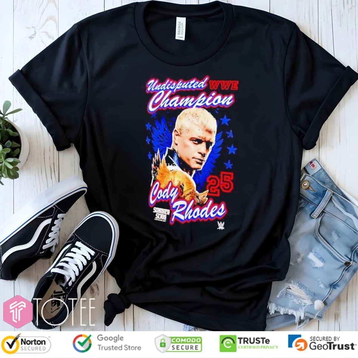 Cody Rhodes Undisputed Wwe Champion Summerslam 2025 T-shirt