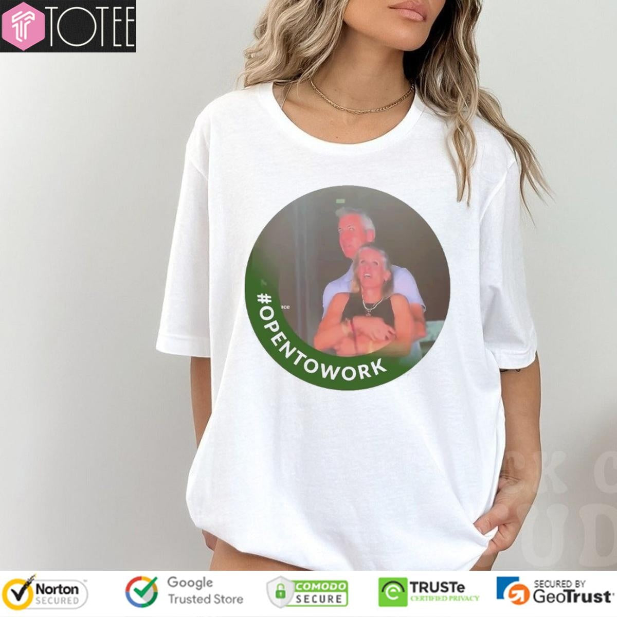 Coldplay Andy Byron Open To Work T-shirt