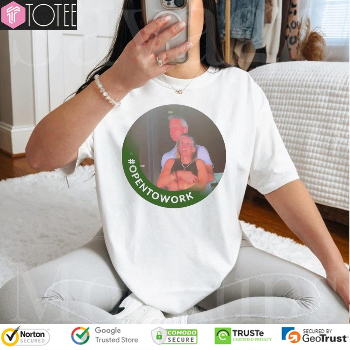 Coldplay Andy Byron Open To Work T-shirt