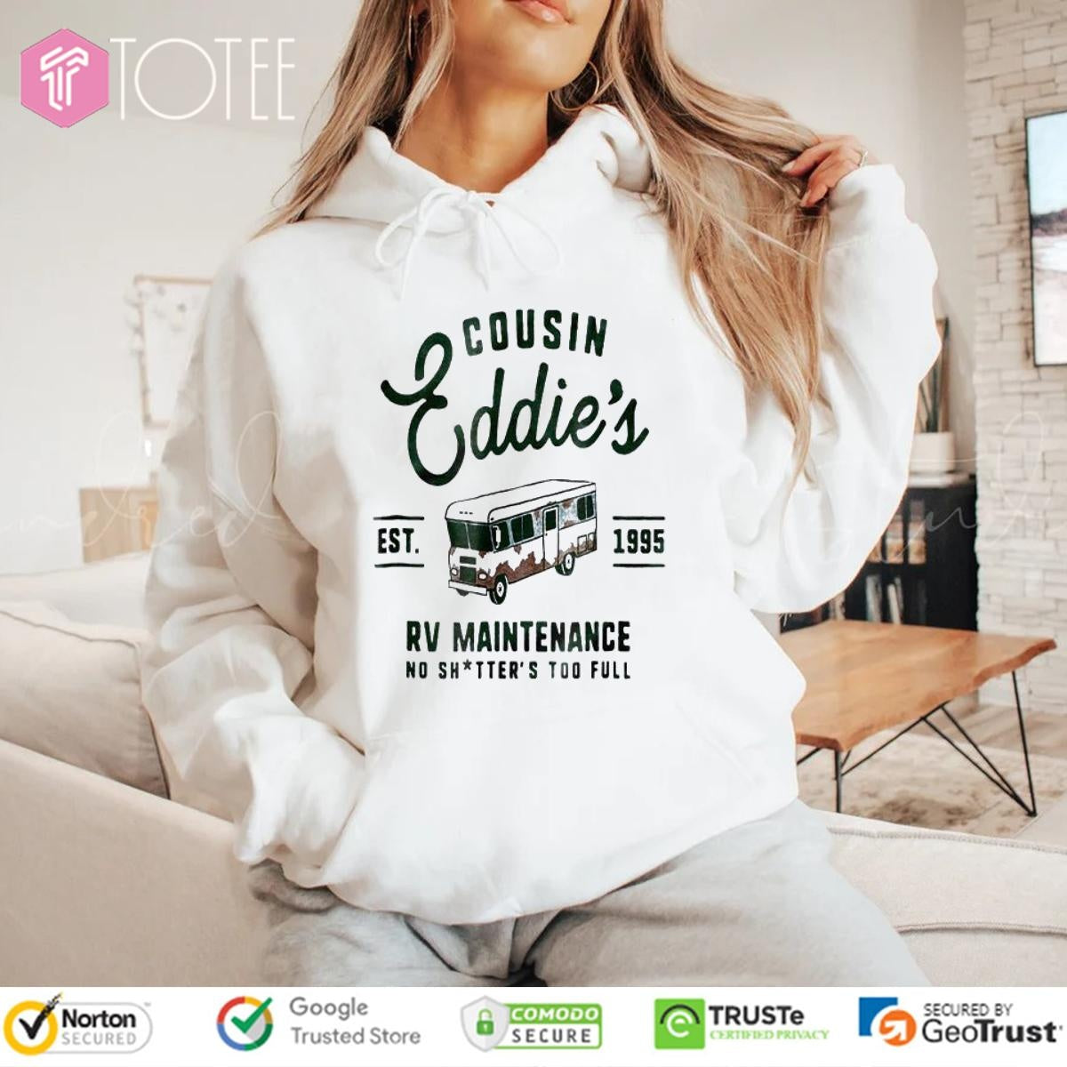 Cousin Eddies Rv Maintenance No Shitters Too Full Christmas Vacation Movie T-shirt