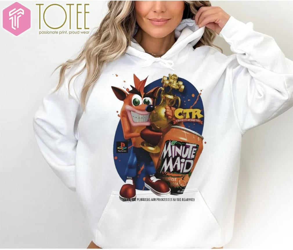 Ctr Crash Team Racing X Minute Maid Orange Soda T-shirt