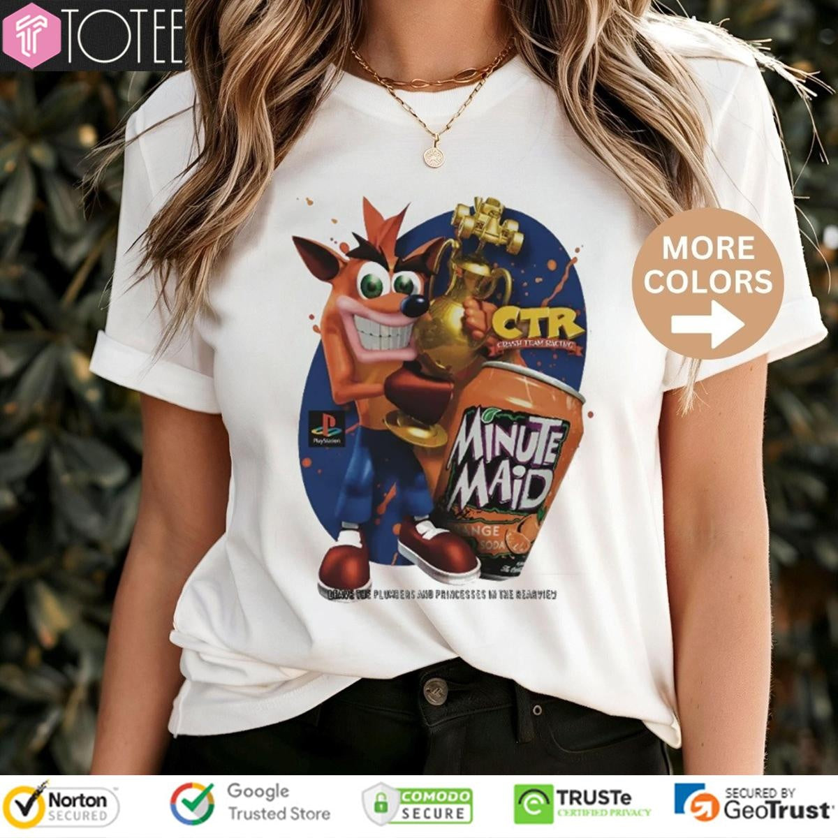 Ctr Crash Team Racing X Minute Maid Orange Soda T-shirt