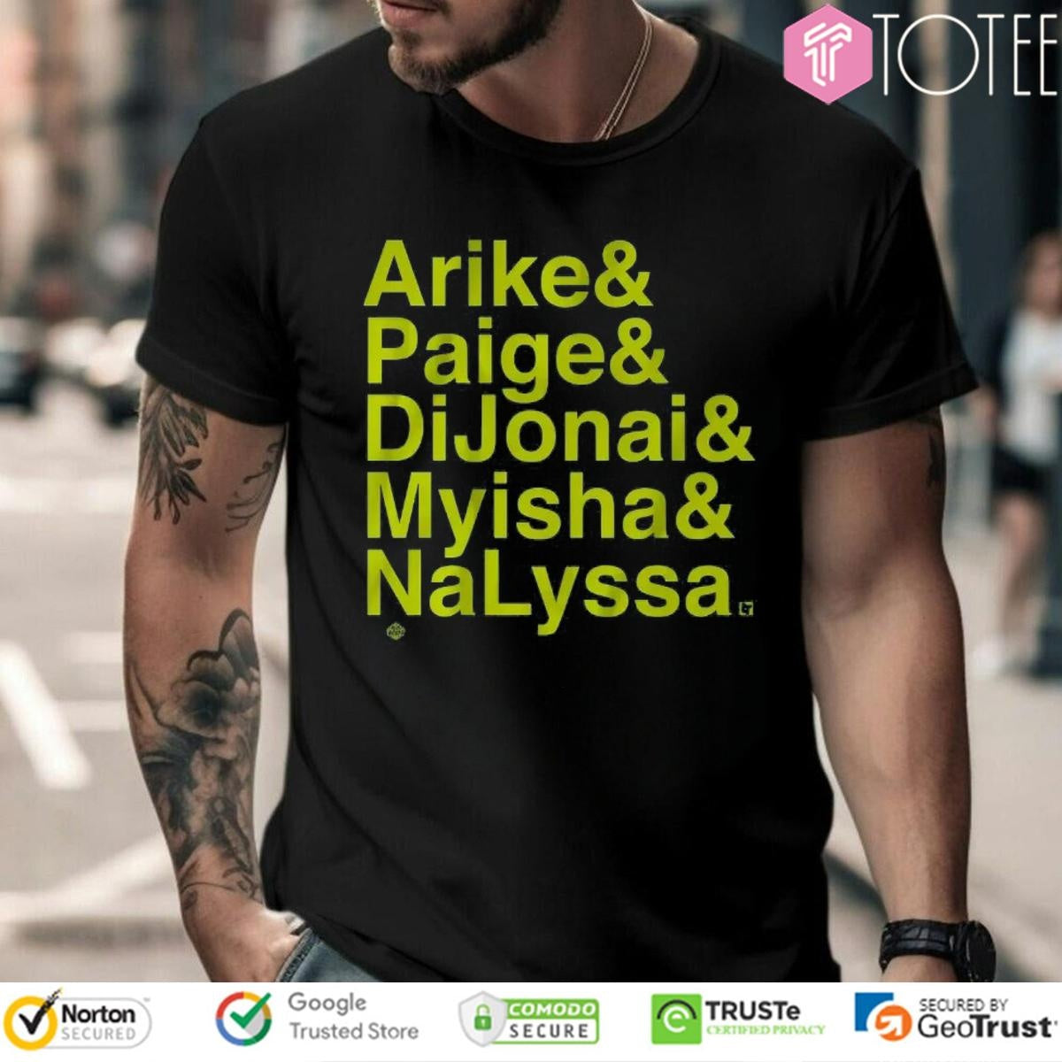 Dallas Wings Arike Paige Dijonai Myisha Nalyssa T-shirt