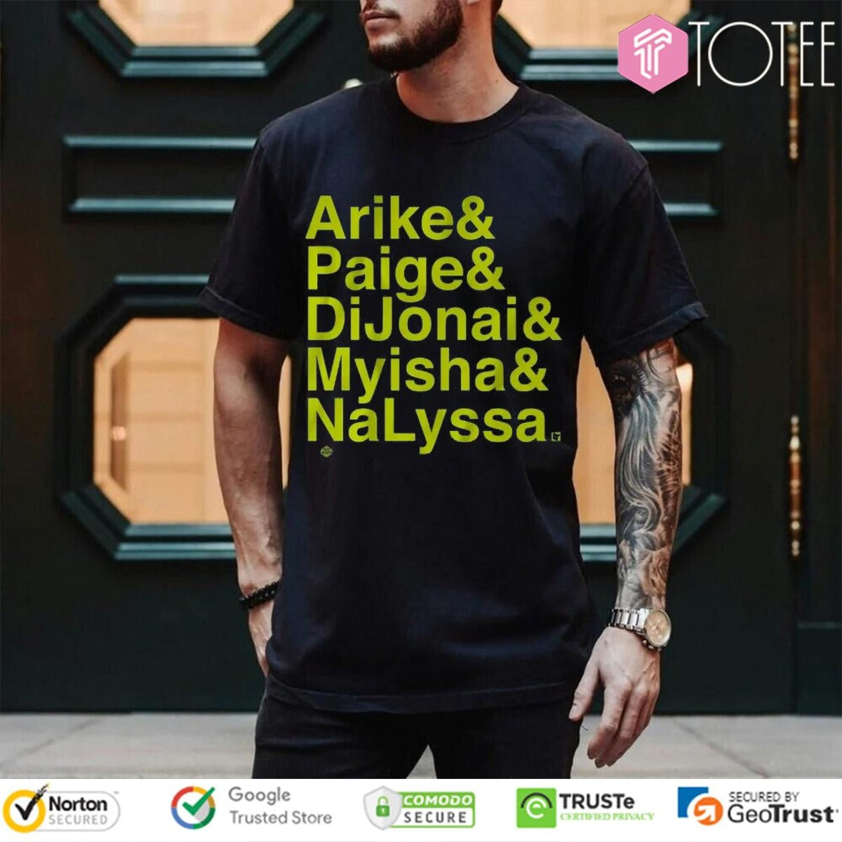 Dallas Wings Arike Paige Dijonai Myisha Nalyssa T-shirt