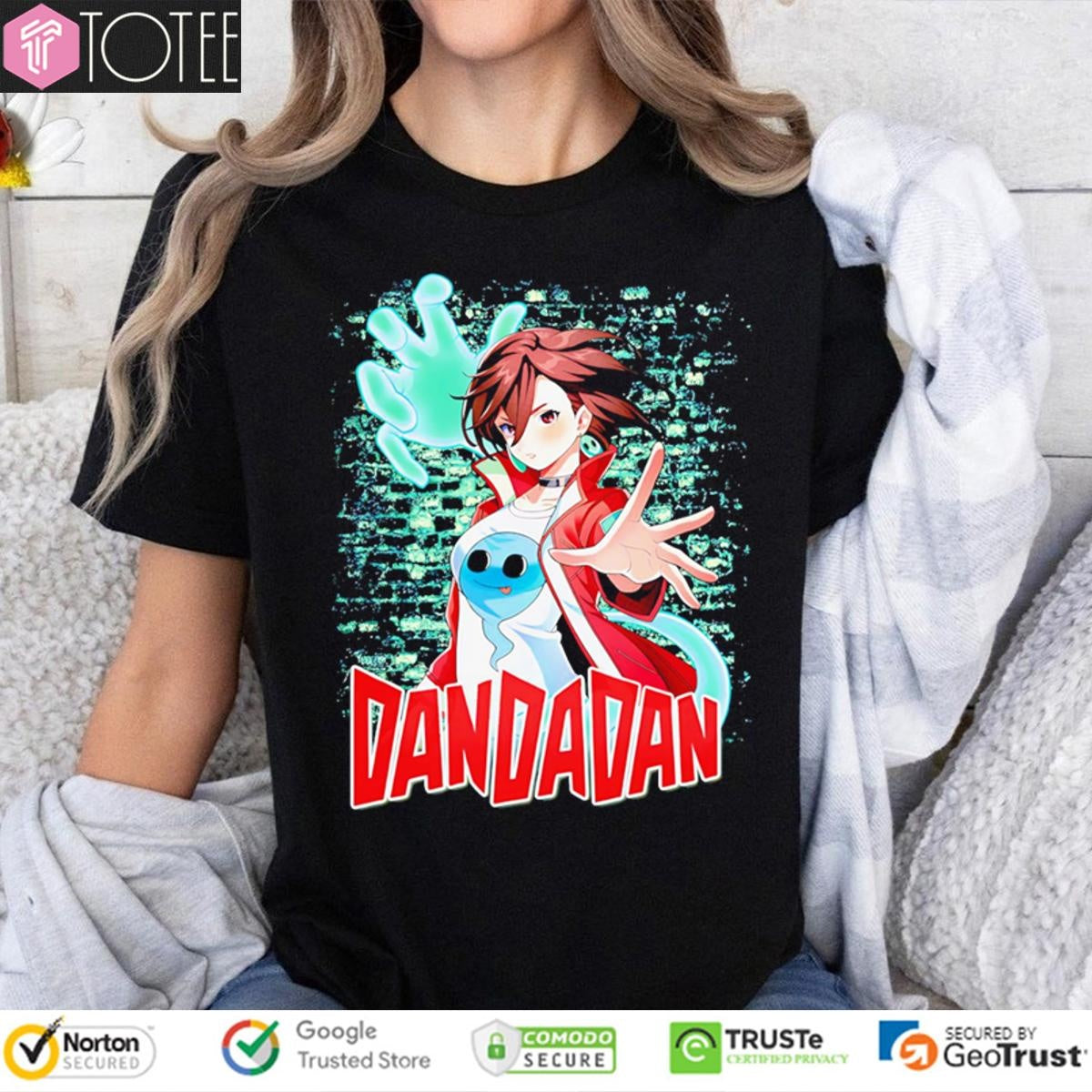 Dandadan Momo Ayase Red Jacket Anime Graphic T-shirt