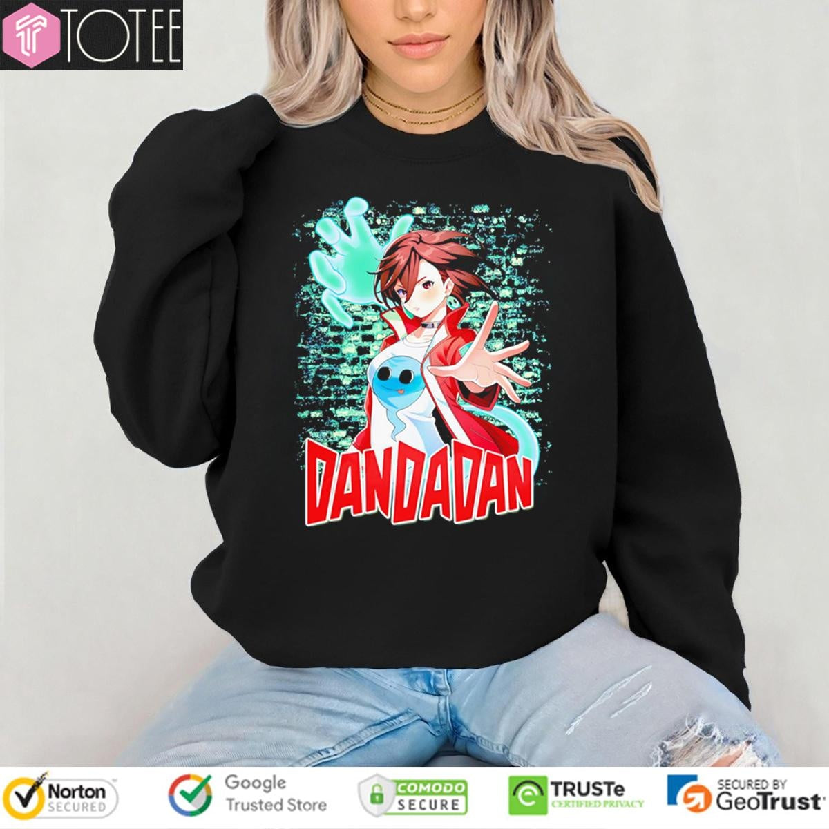 Dandadan Momo Ayase Red Jacket Anime Graphic T-shirt