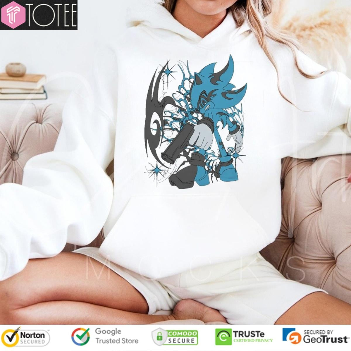 Dark Sonic Drip Guncore Graffiti Vaporwave T-shirt