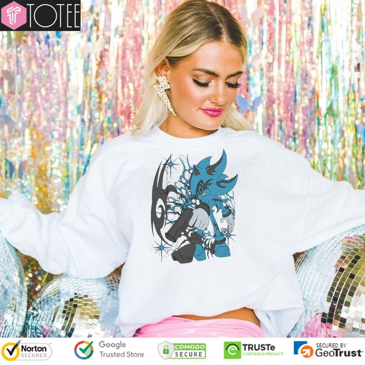 Dark Sonic Drip Guncore Graffiti Vaporwave T-shirt