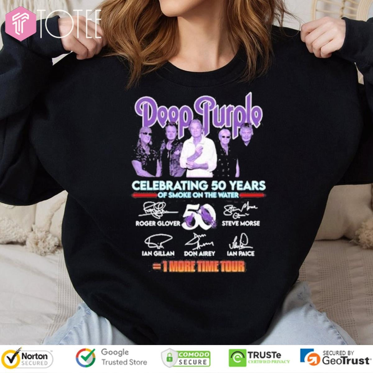 Deep Purple 1 More Time Tour Celebrating 50 Years Of Smoke On The Water sweatshirt