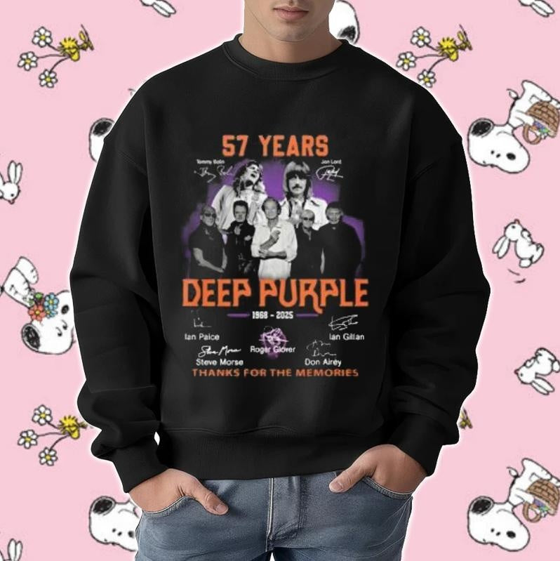 Deep Purple 57 Years 1968-2025 Signatures sweatshirt