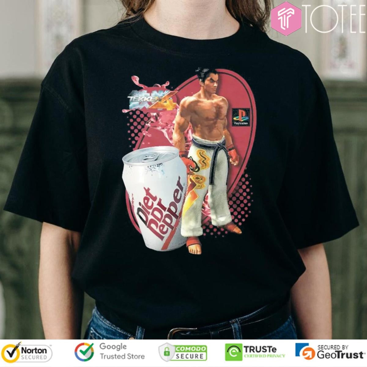 Diet Dr Pepper X Mishima Kazuya Tekken T-shirt