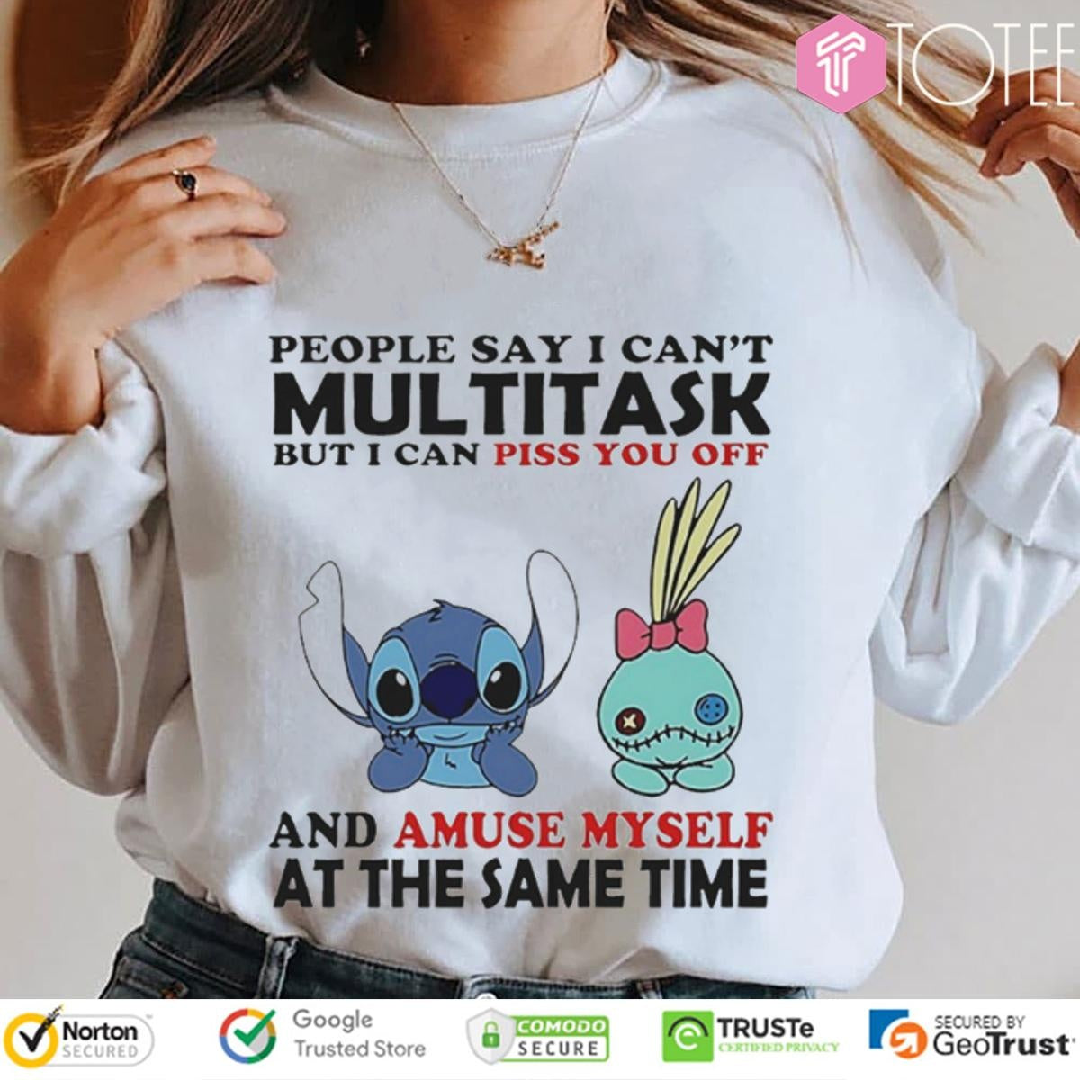 Disney Lilo And Stitch Scrump Multitask Piss You Off And A Muse Myself Sweatshirt