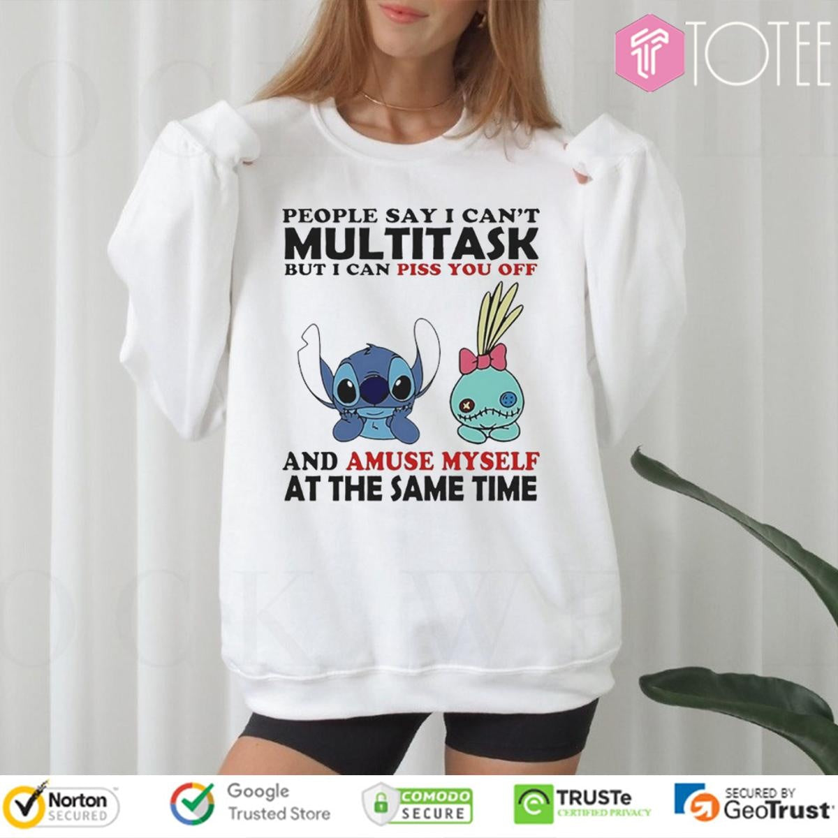 Disney Lilo And Stitch Scrump Multitask Piss You Off And A Muse Myself Sweatshirt