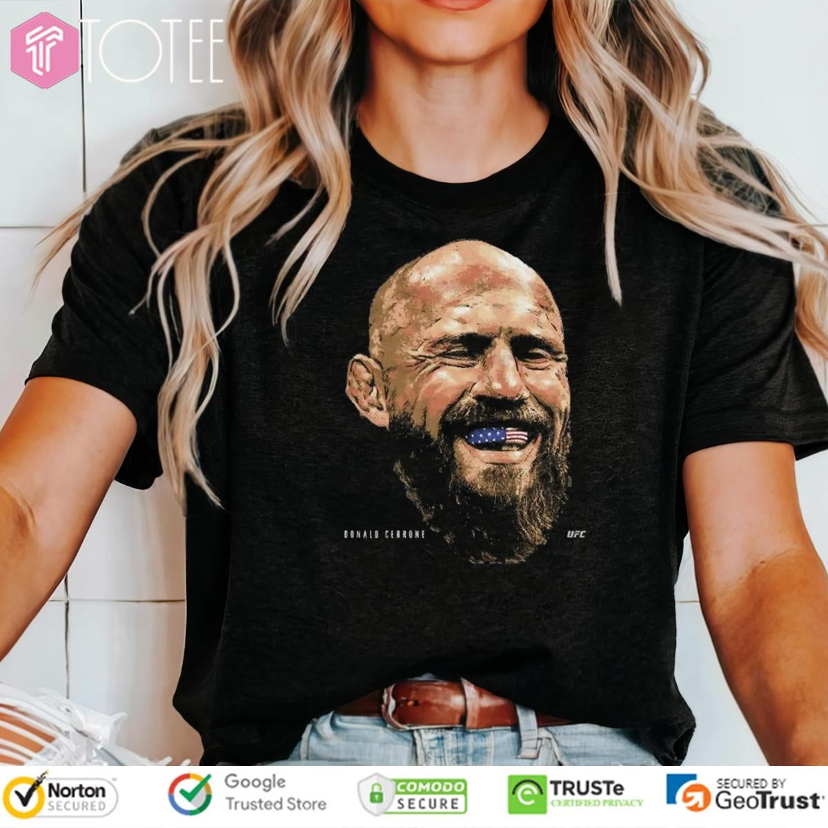 Donald Cerrone Ufc American Flag Tooth T-shirt