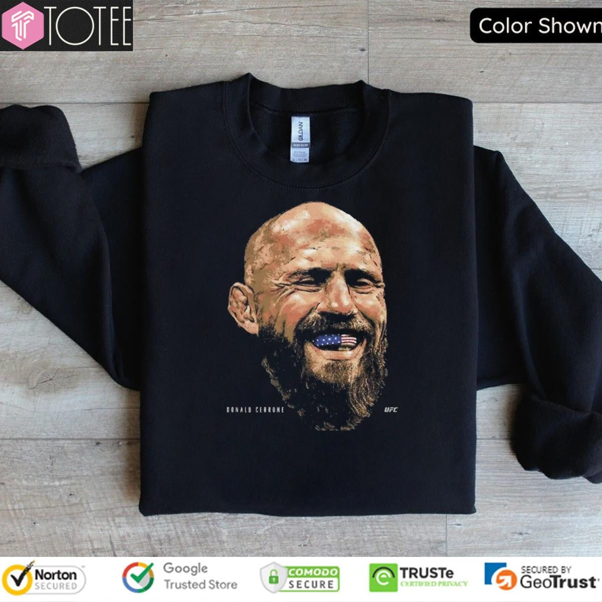 Donald Cerrone Ufc American Flag Tooth T-shirt
