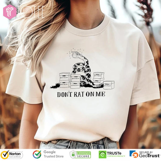 Dont Rat On Me Epstein Trump Gadsden Flag T-shirt