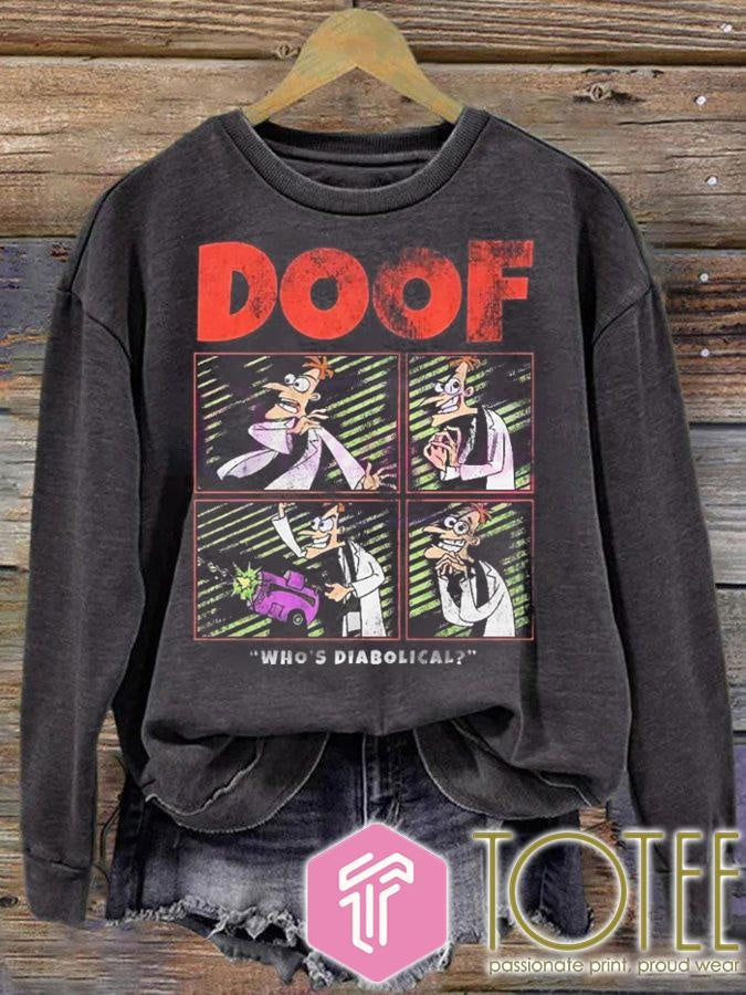 Doofenshmirtz Whos Diabolical Comic Panel Phineas And Ferb T-shirt