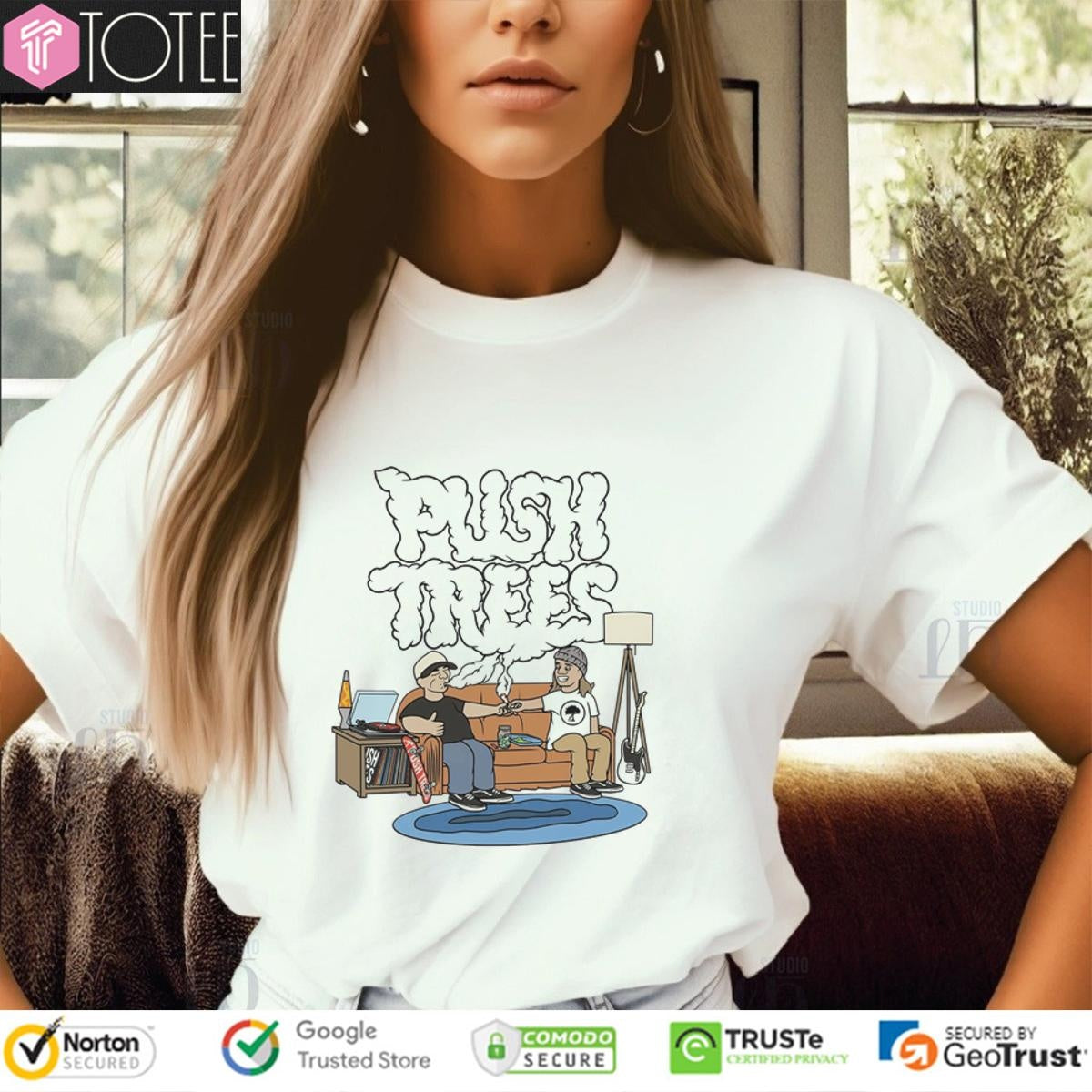 Dope As Yola Push Trees The Puff Puff Pass Cigarettes Smoke Sofa T-shirt