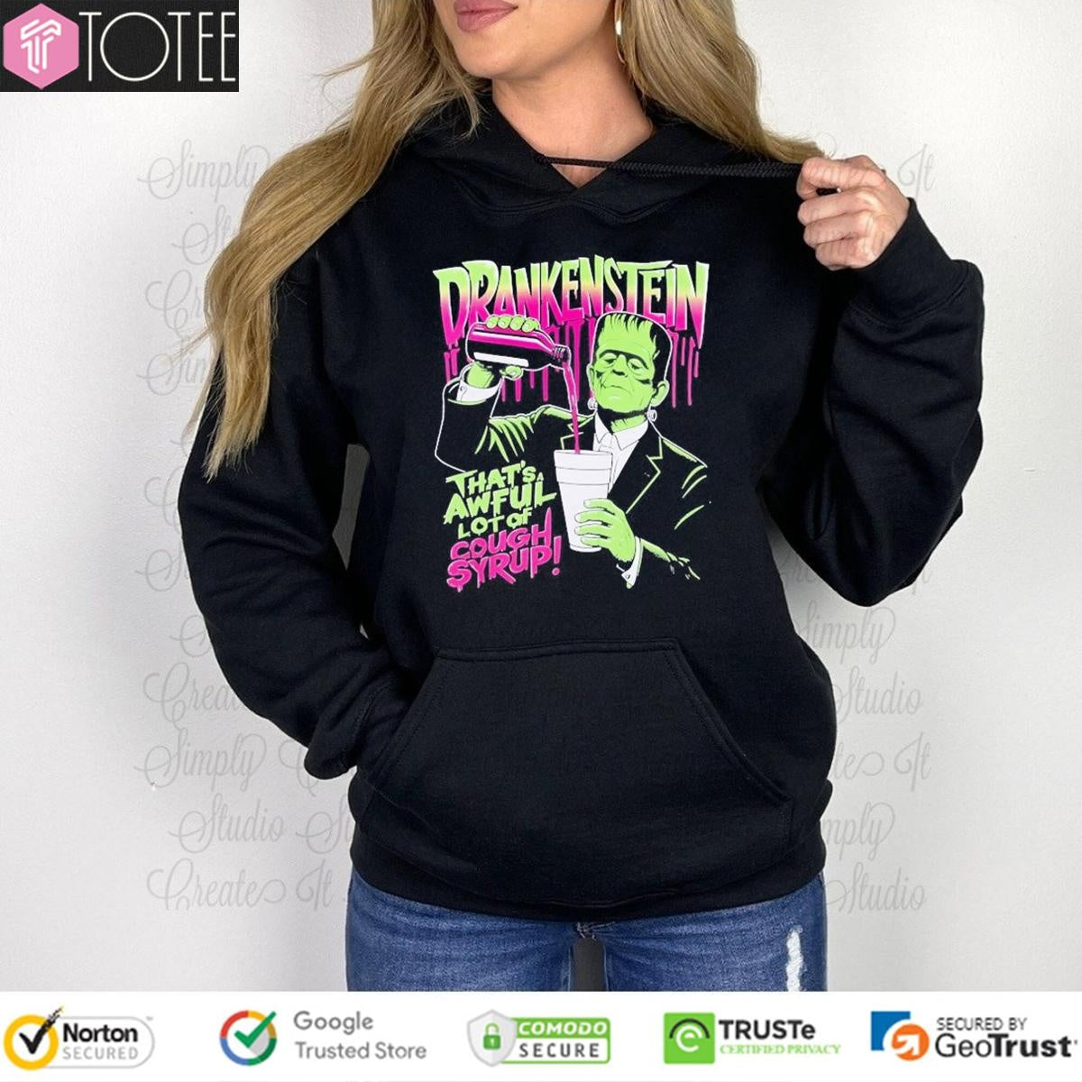 Drankenstein Thats Awful Lot Of Cough Syrup Frankenstein T-shirt