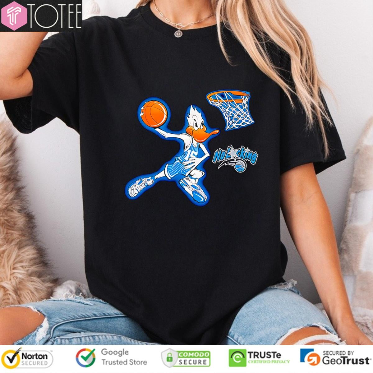 Duck Play Basketball No Lacking T-shirt