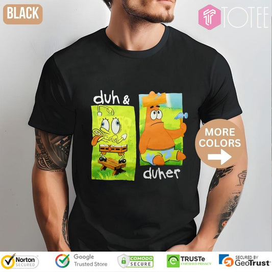 Duh And Duher Spongebob Squarepants Graphic T-shirt