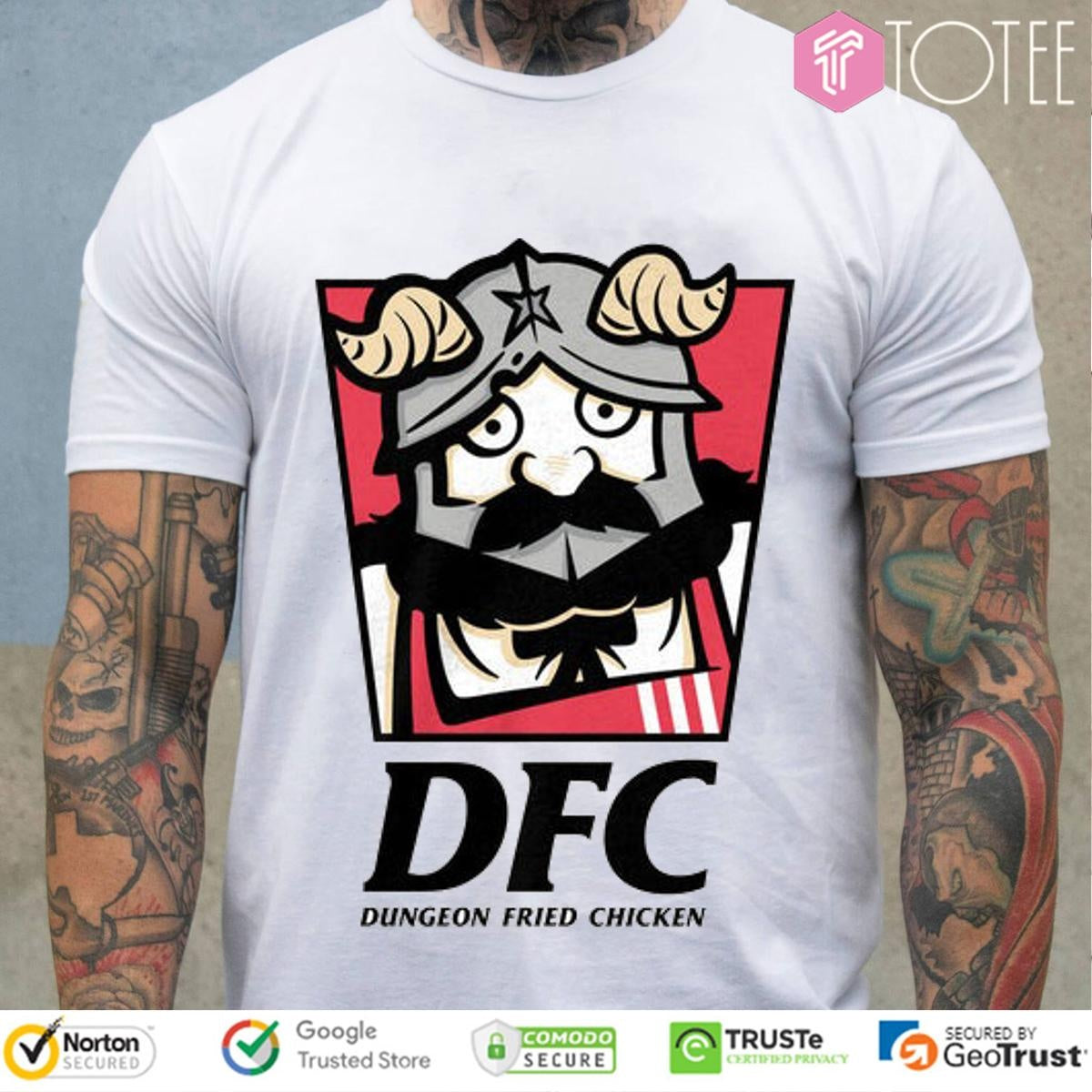 Dungeon Fried Chicken Kfc Logo Parody Shirt