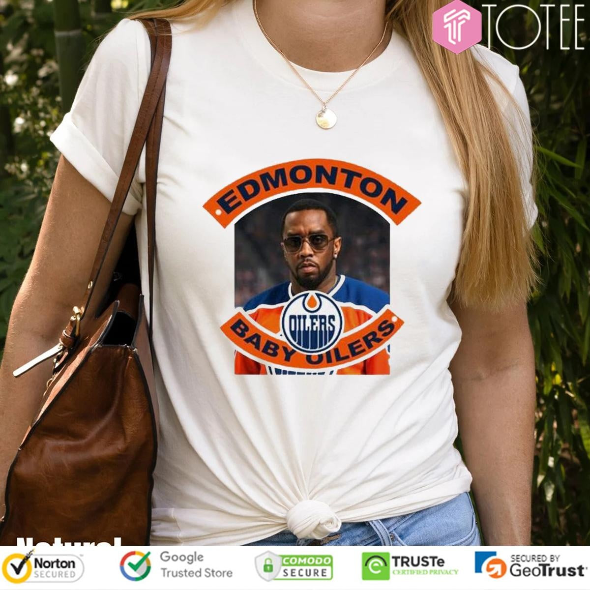 Edmonton Baby Oilers Parody Diddy Edmonton Oilers T-shirt