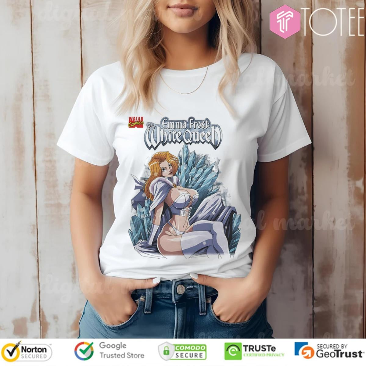 Emma Frost The White Queen Marvel Comic T-shirt