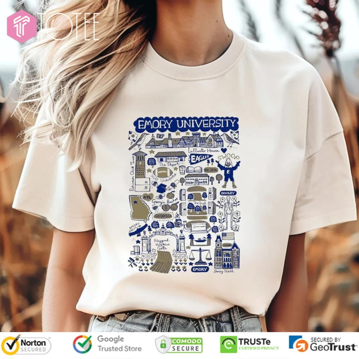 Emory University Art Illustration T-shirt