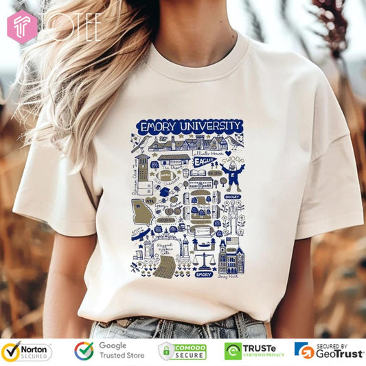 Emory University Art Illustration T-shirt