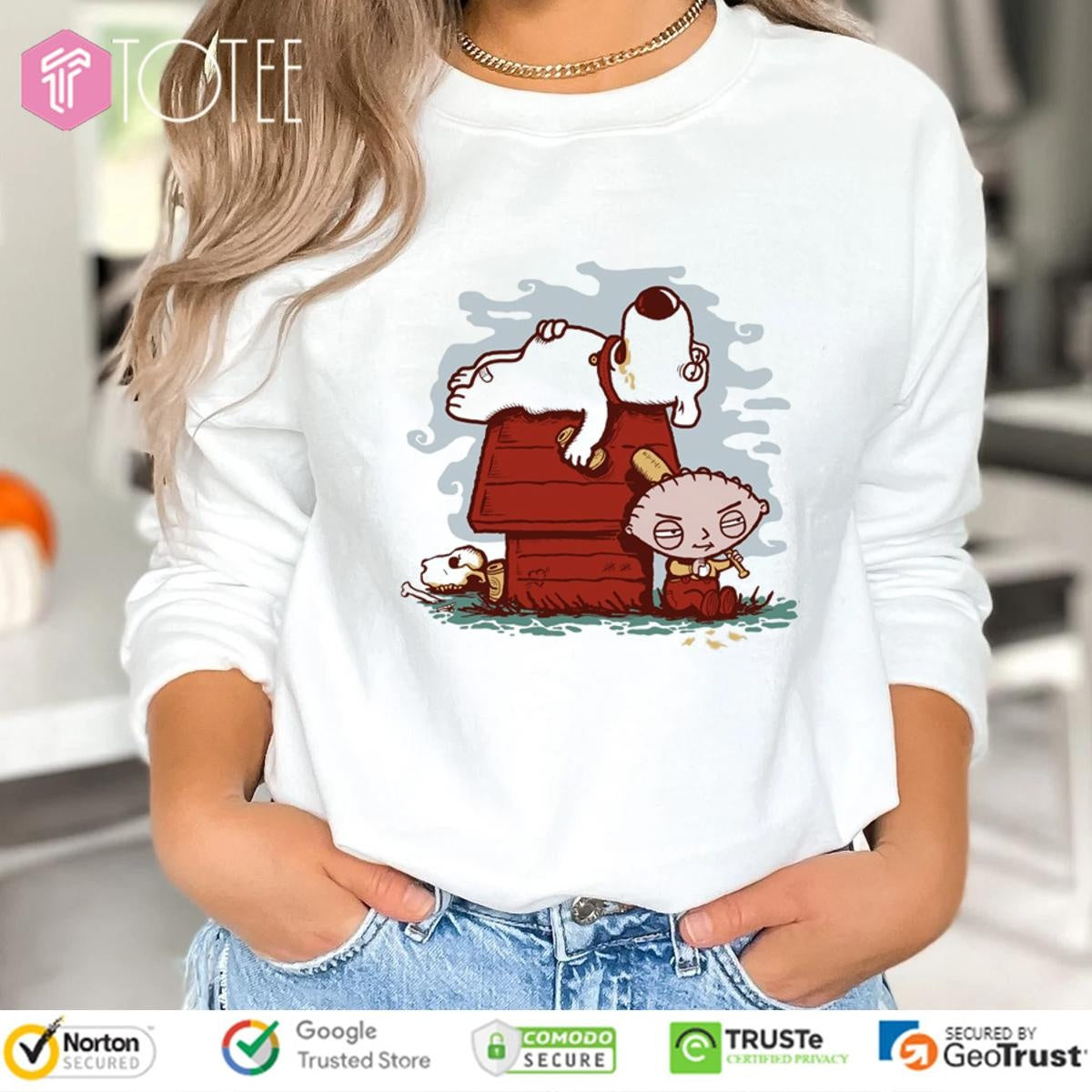 Family Guy Stewie And Brian Griffin Stewie Snoopy Doghouse T-shirt