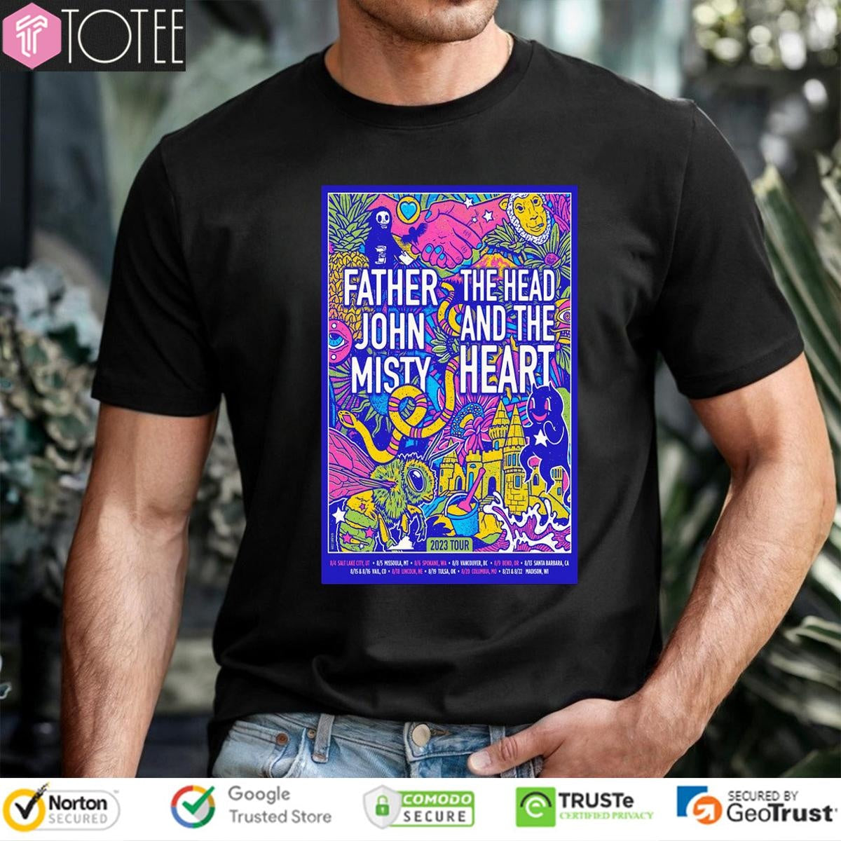 Father John Misty The Head And The Heart 2023 Tour T-shirt