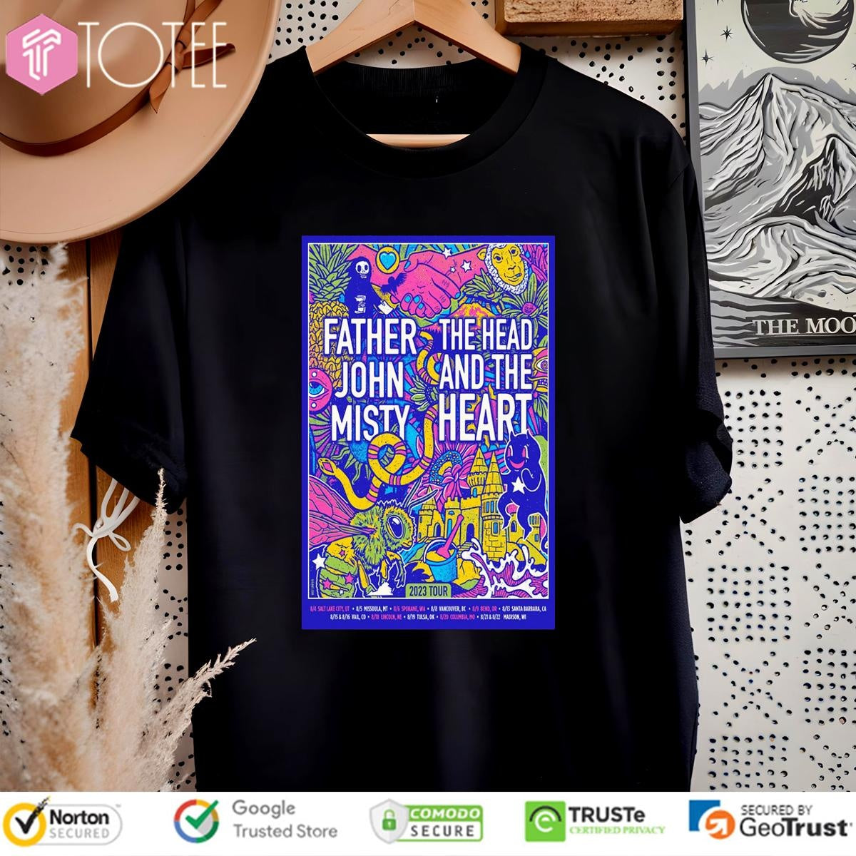 Father John Misty The Head And The Heart 2023 Tour T-shirt