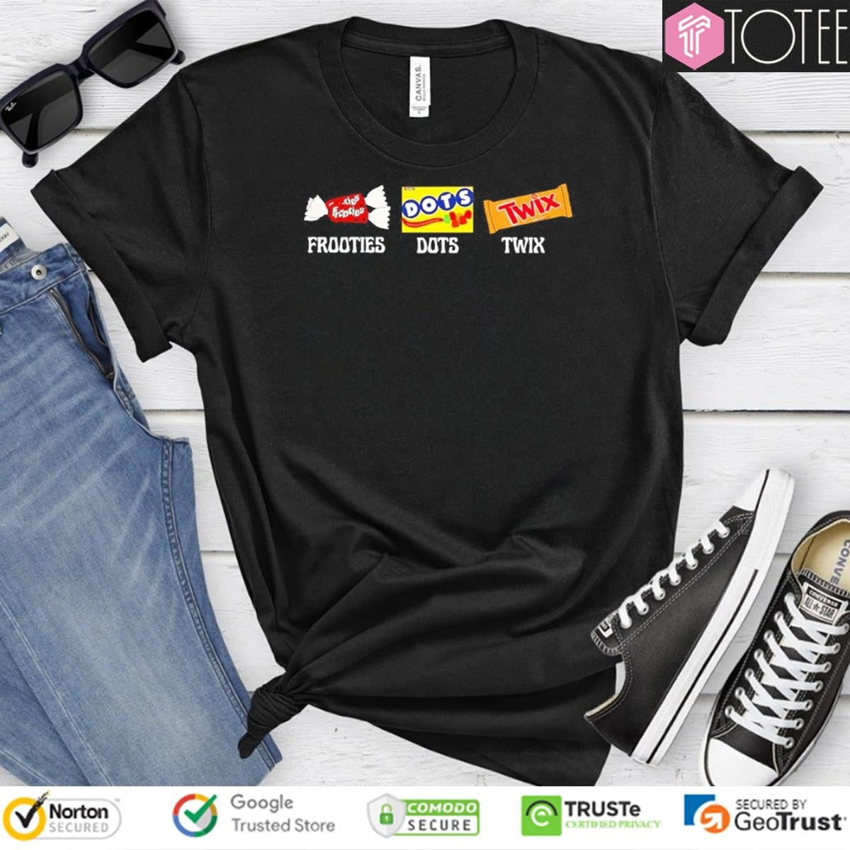 Fdt Frooties Dots Twix Halloween Candy T-shirt