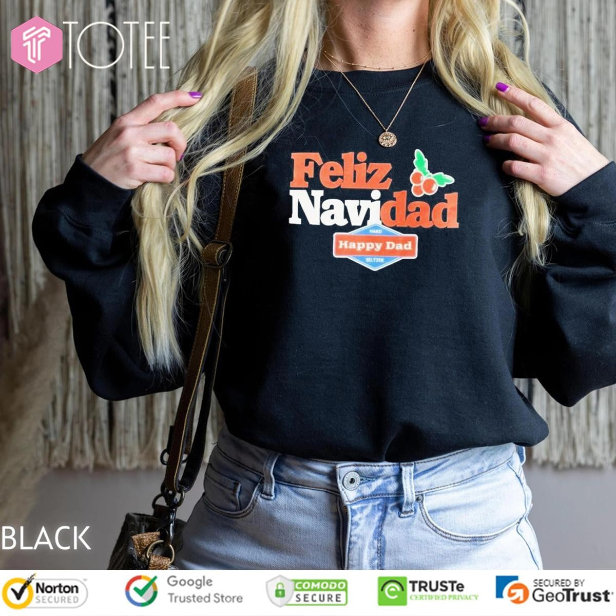 Feliz Navidad Happy Dad Fathers Day T-shirt