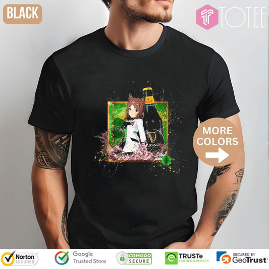 Fine Motion Uma Musume Pretty Derby Guinness Foreign Extra Stout Anime T-shirt
