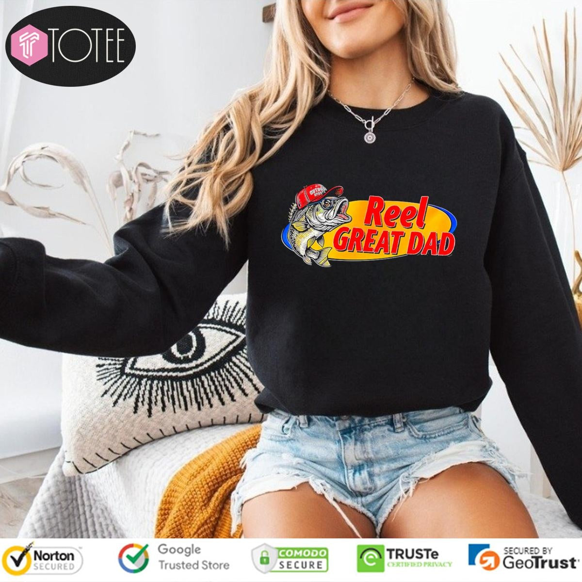 Fishing Reel Great Dad Graphic Shirt sweatshirt