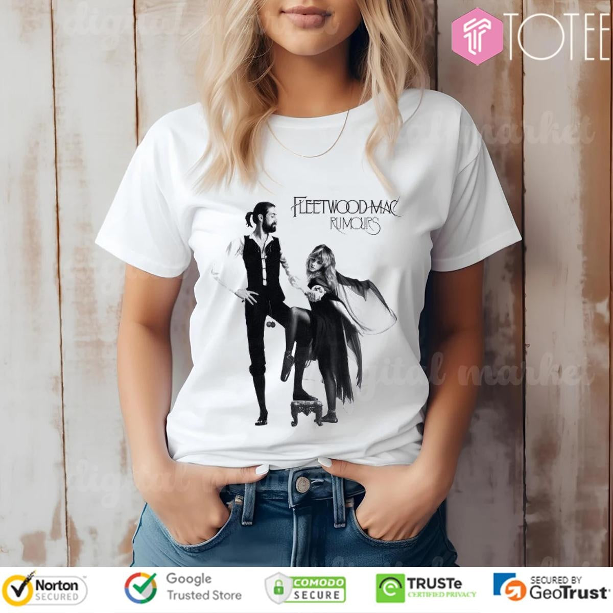 Fleetwood Mac Rumours Rock Band T-shirt