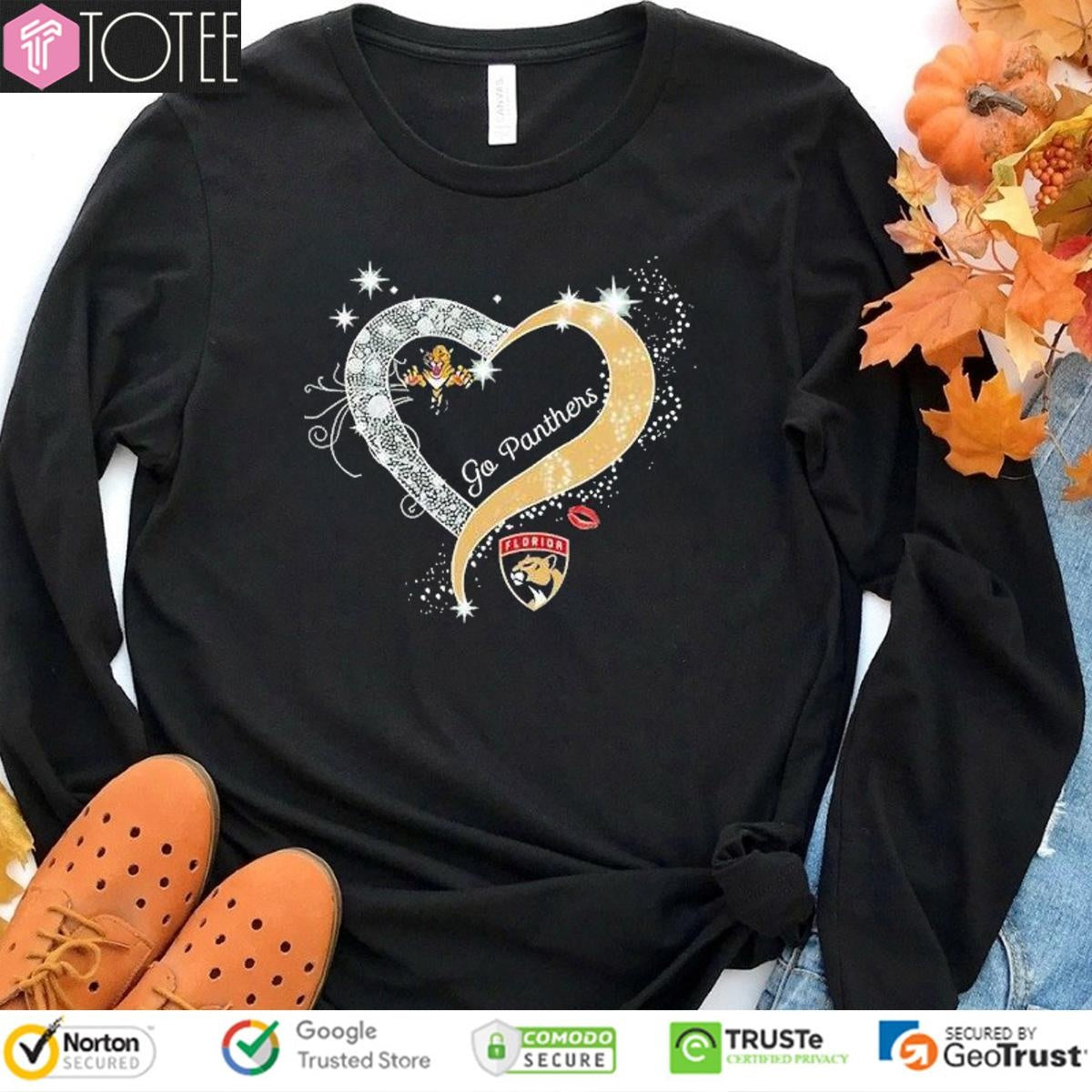 Florida Panthers Go Panthers Heart Shirt