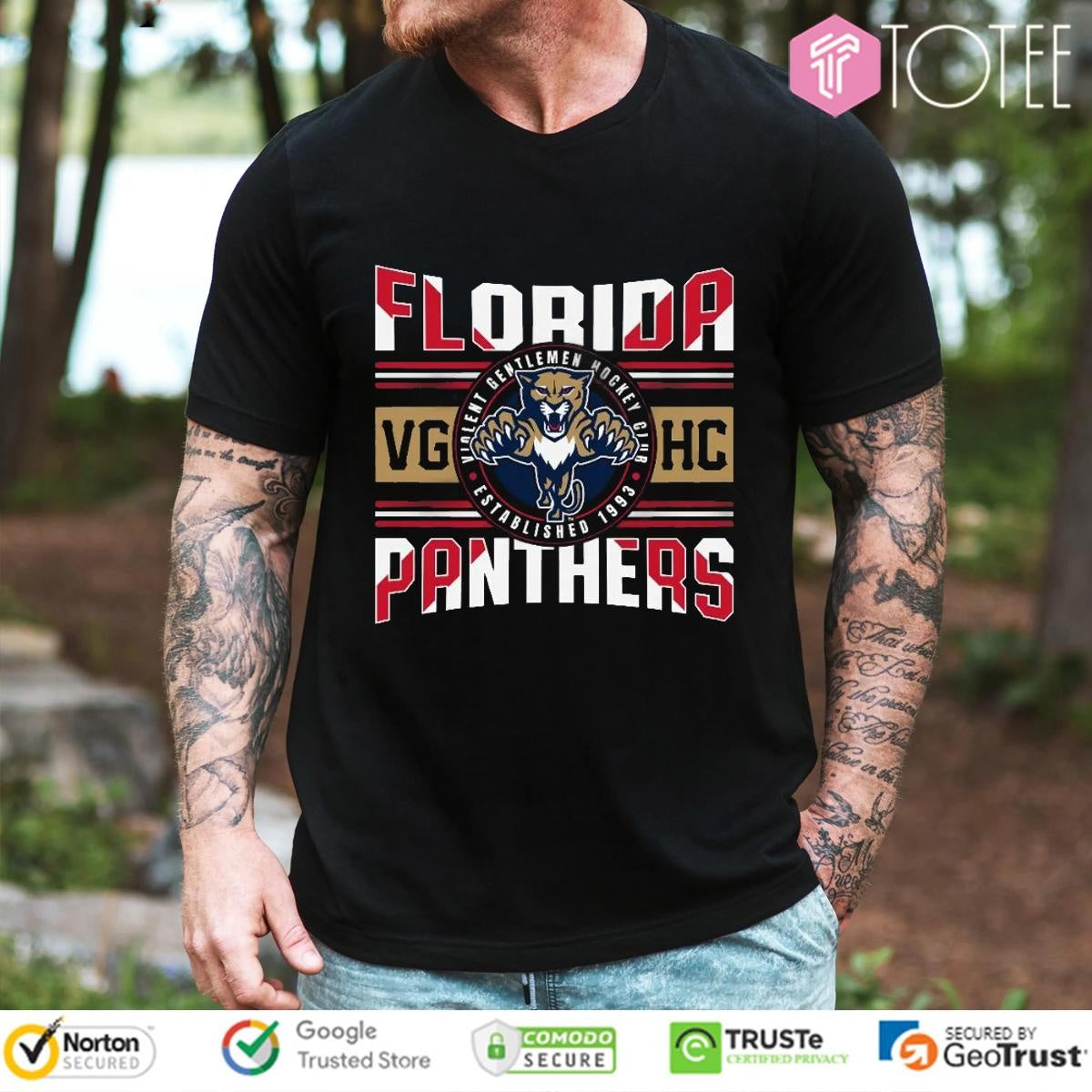 Florida Panthers Violent Gentlemen Hockey Club Florida Flag T-shirt