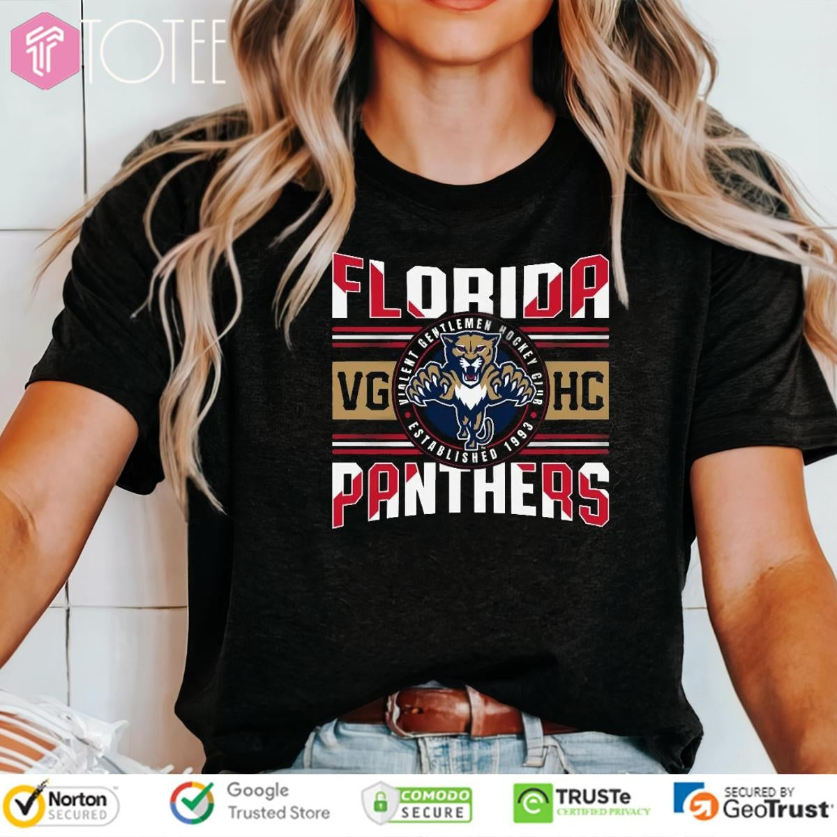 Florida Panthers Violent Gentlemen Hockey Club Florida Flag T-shirt
