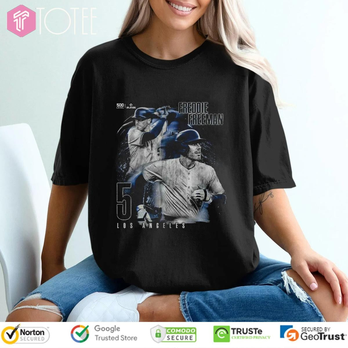 Freddie Freeman Los Angeles Dodgers Baseball Graphic T-shirt