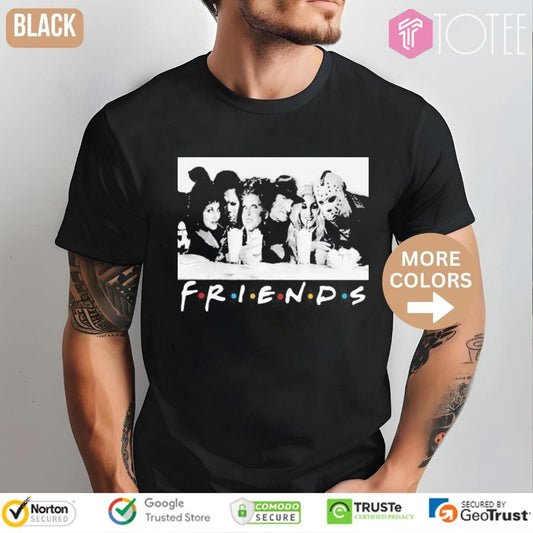 Friends Horror Characters Halloween T-shirt