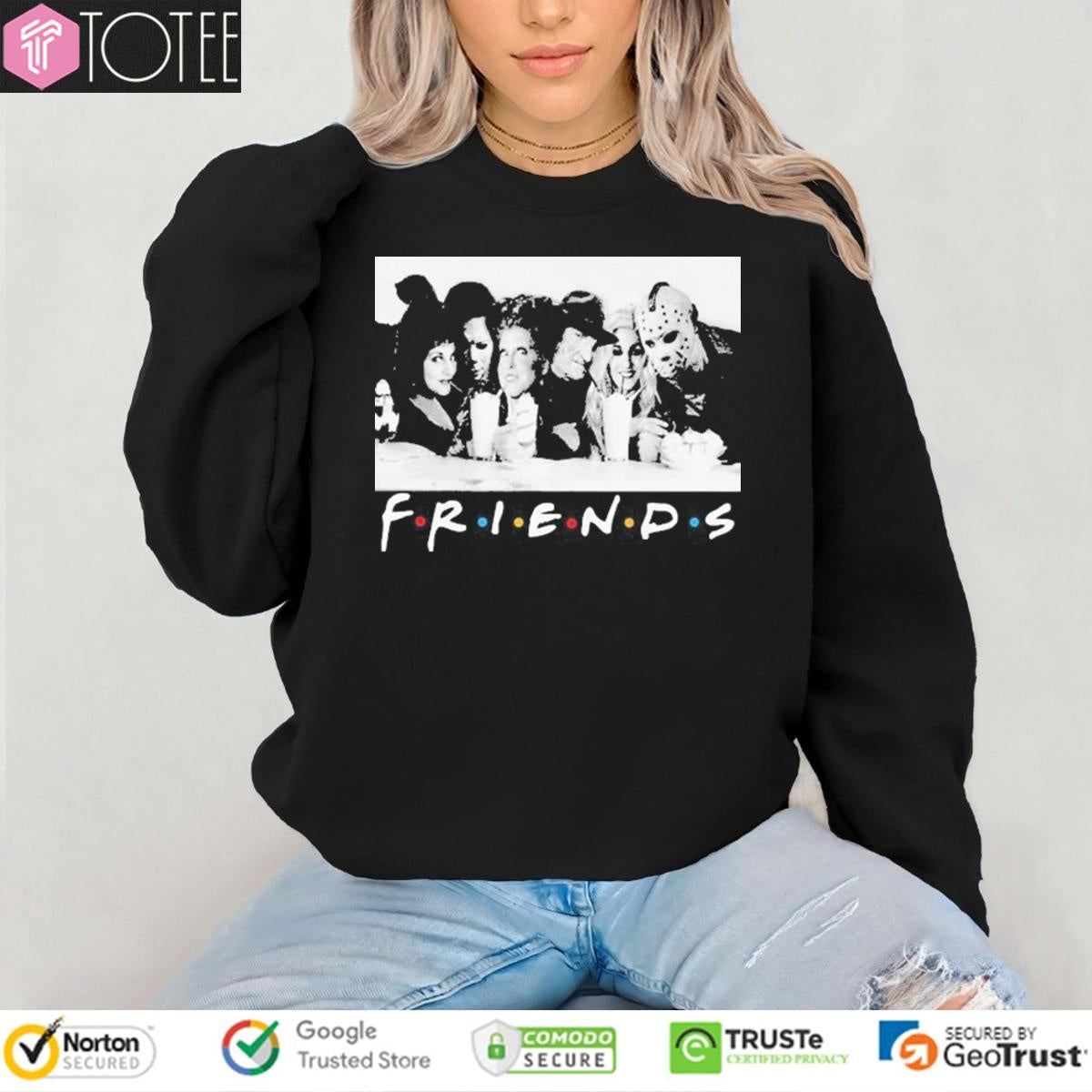 Friends Horror Characters Halloween T-shirt