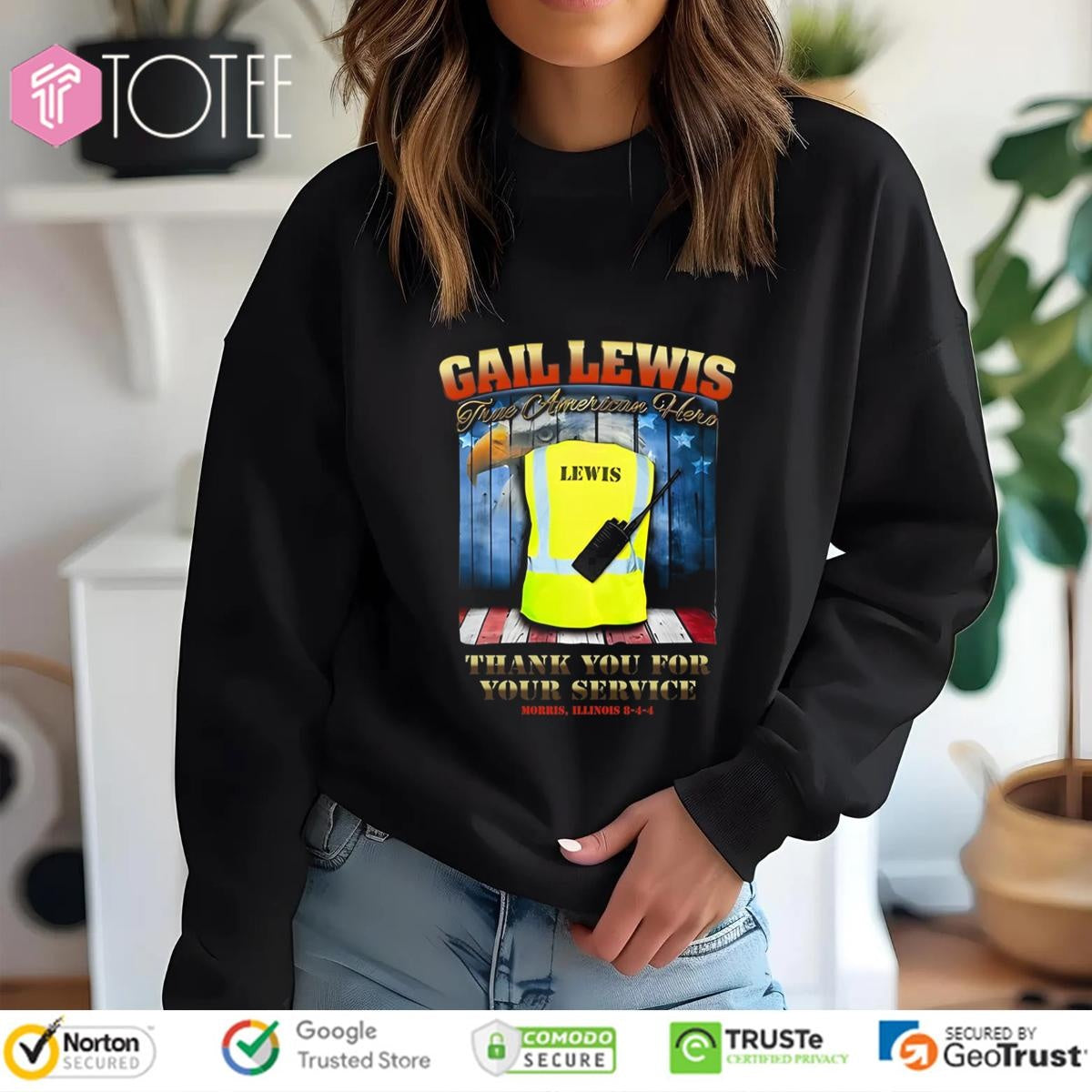 Gail Lewis True American Hero Thank You For Your Service T-shirt