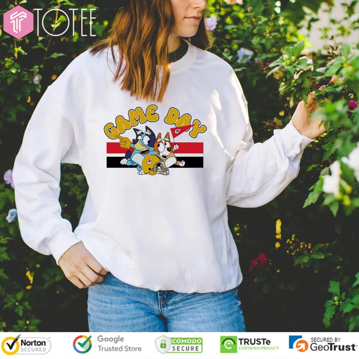 Game Day Bluey X Kansas City Chiefs T-shirt